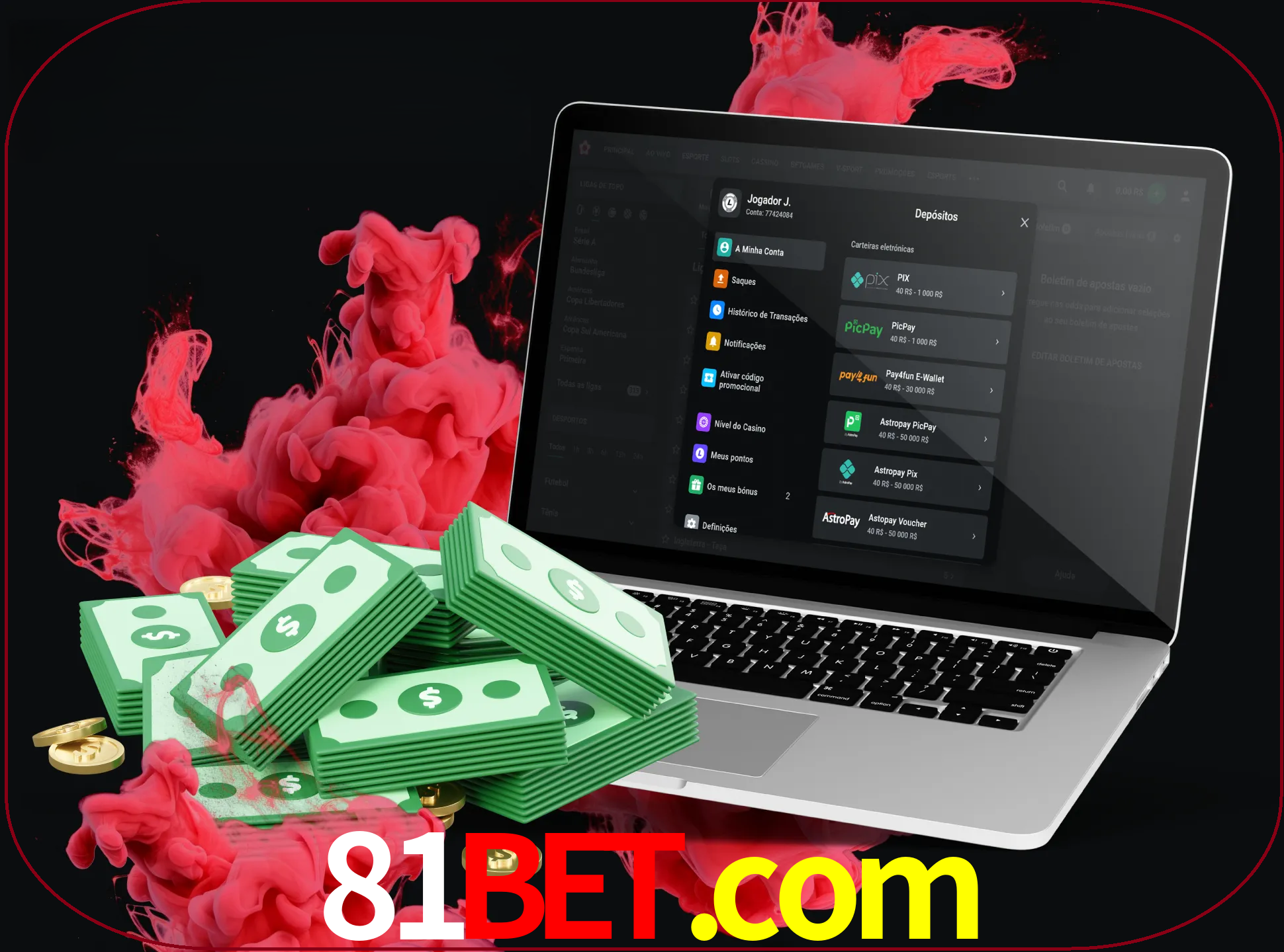 Para efetuar um depósito na sua conta 81bet, basta escolher o método de depósito e especificar o montante.
