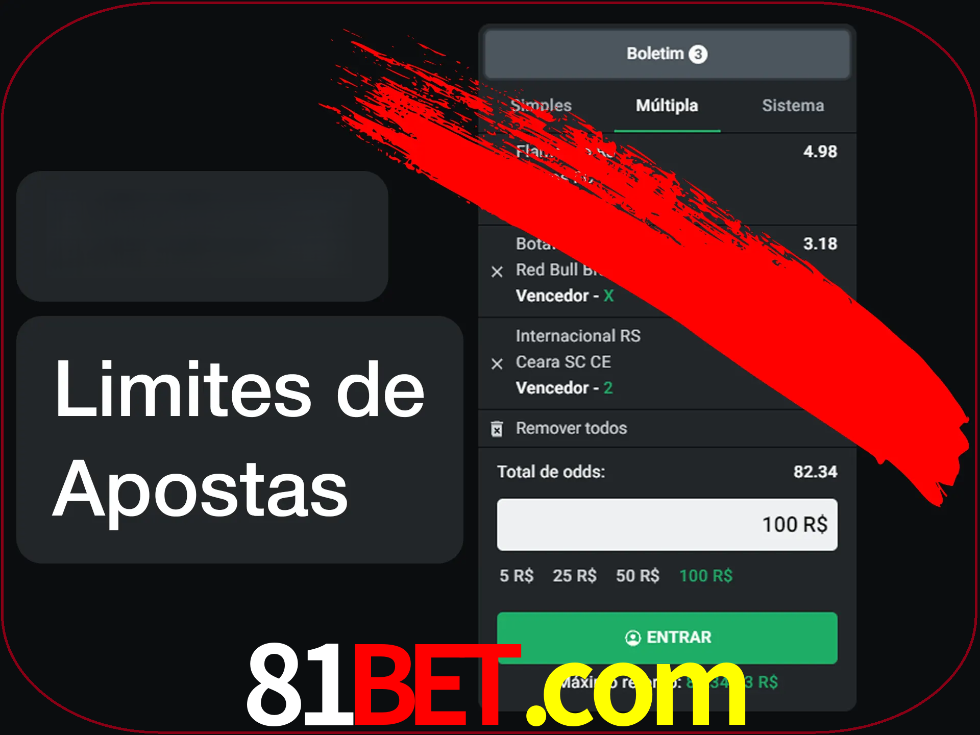 Não faça apostas loucas.